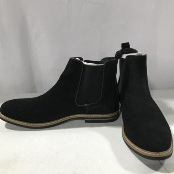 NEW Floyd Mens Lucas Cow Suede Boots Black Suede 10.5 black - Picture 2 of 4